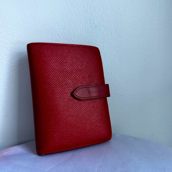 Celine Handbags - CELINE Red Folded Wallet